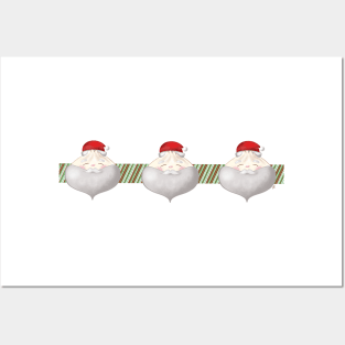 Santa Bao Ribbon Posters and Art